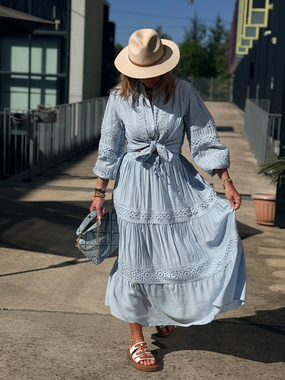 Ensemble bleu ciel 9861