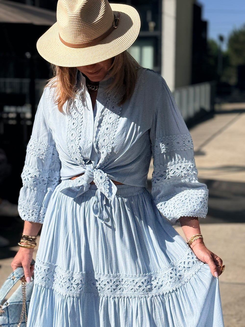 Ensemble bleu ciel 9861