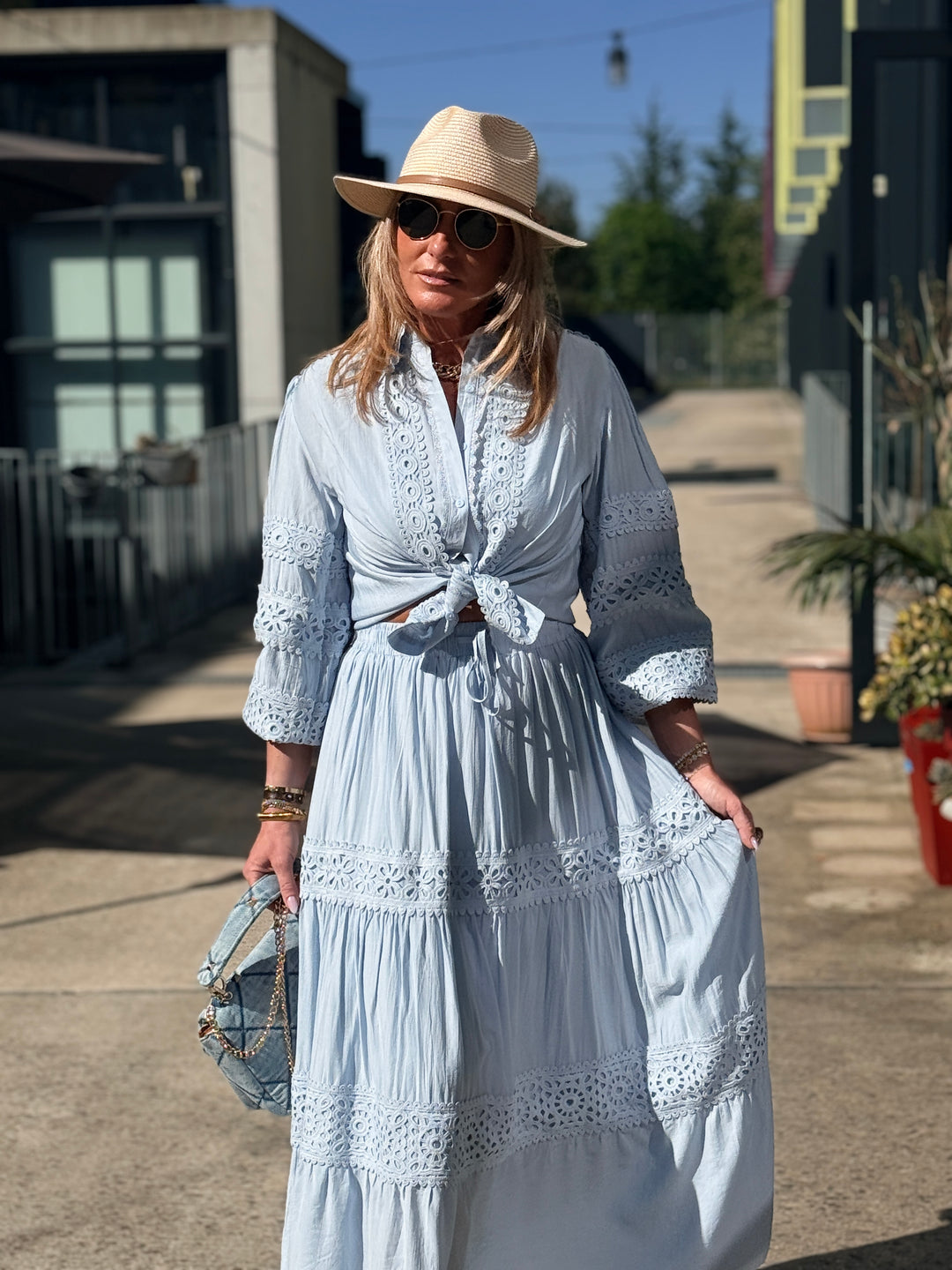 Ensemble bleu ciel 9861