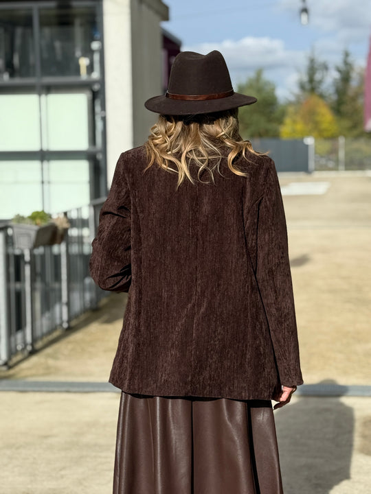 Blazer velour simple