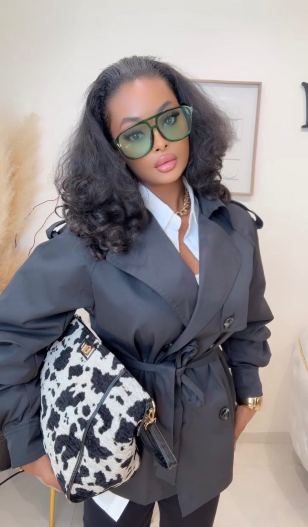 Trench manches bouffantes Noir 202380