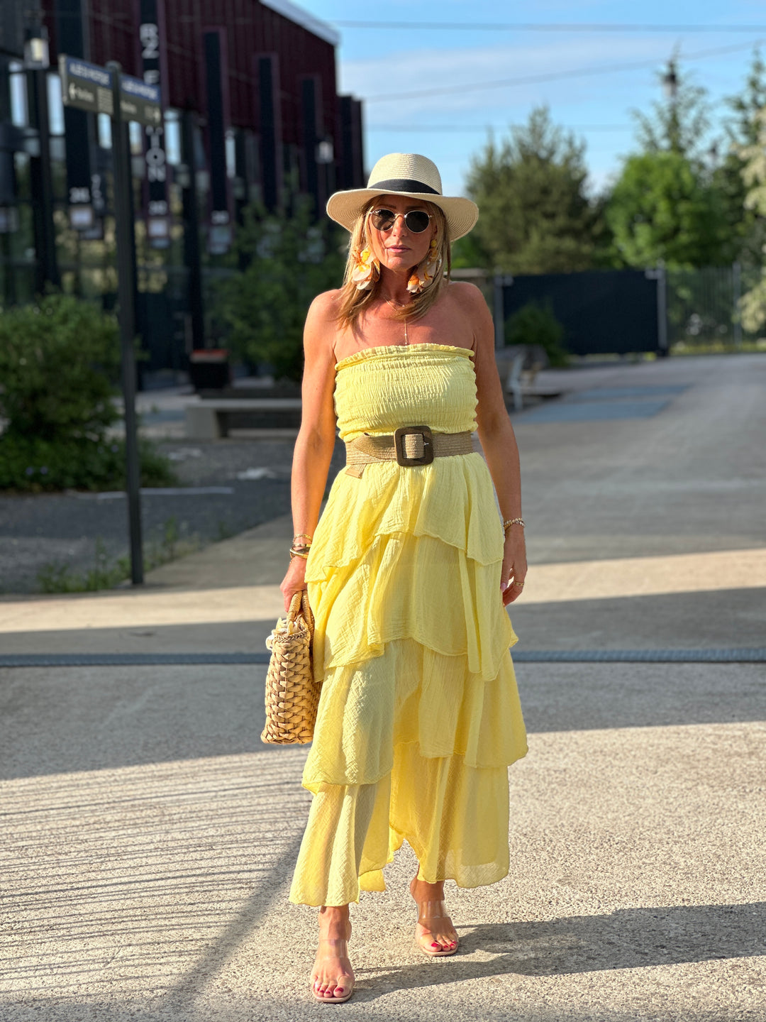 Robe bandeau volant 1683