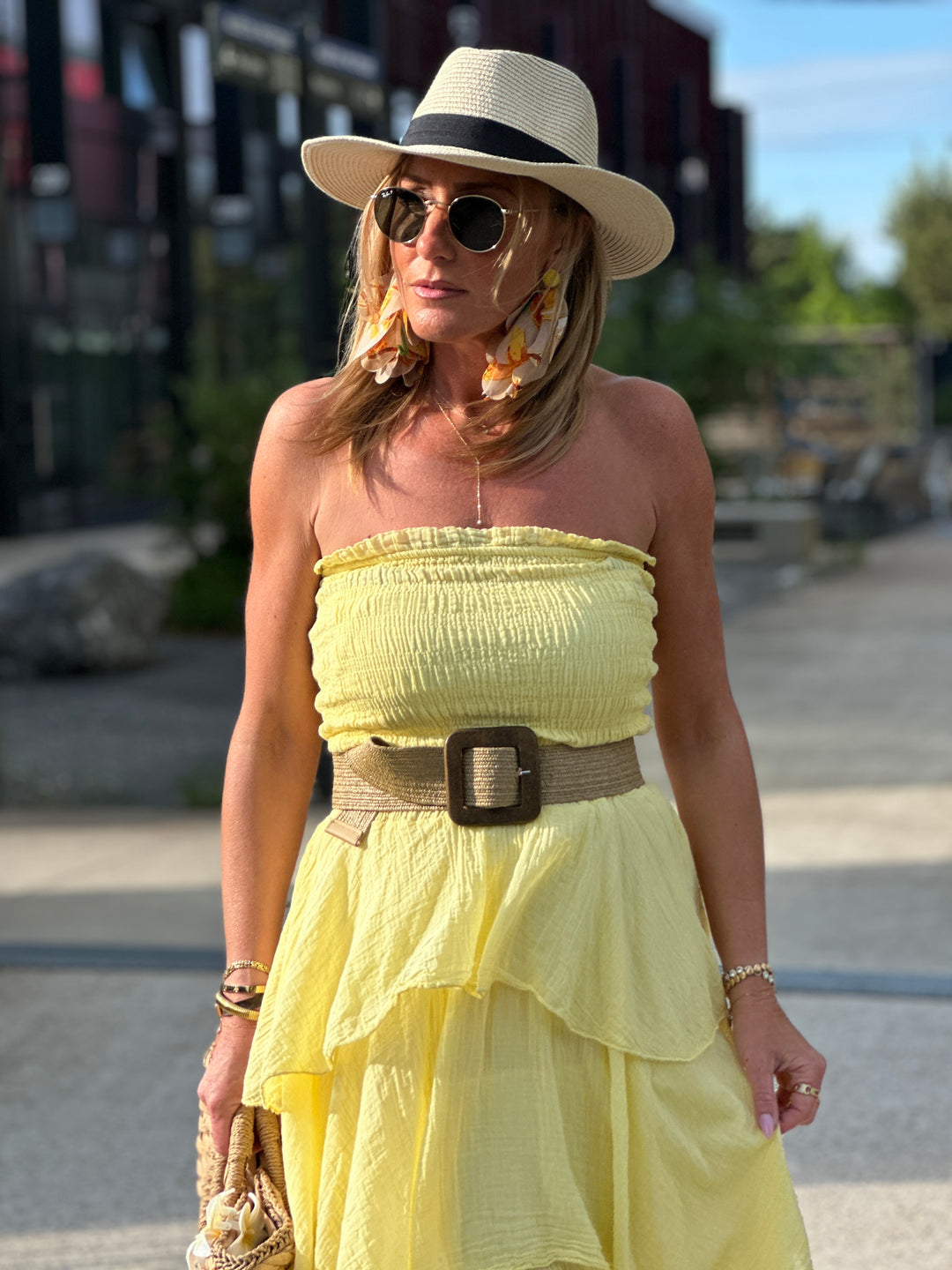 Robe bandeau volant 1683