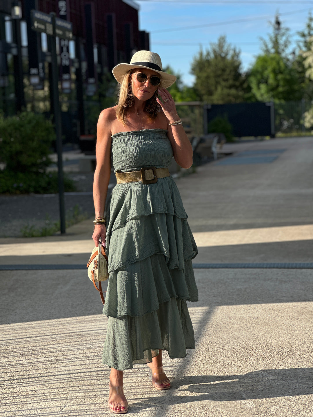 Robe bandeau volant 1683
