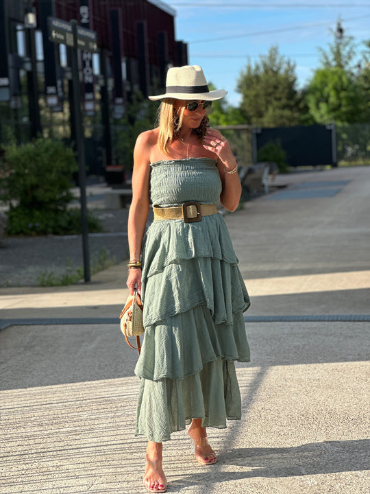 Robe bandeau volant 1683
