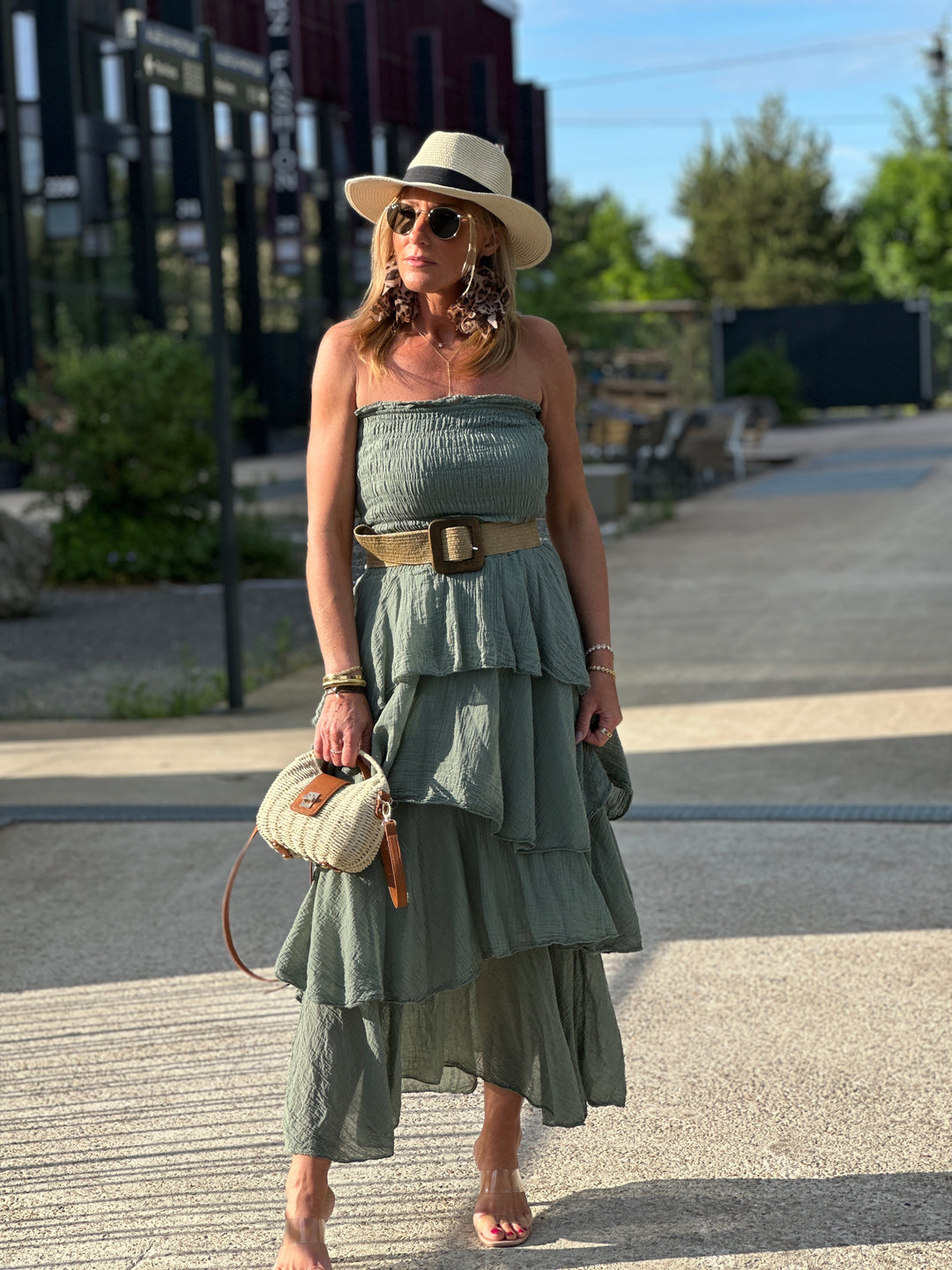 Robe bandeau volant 1683