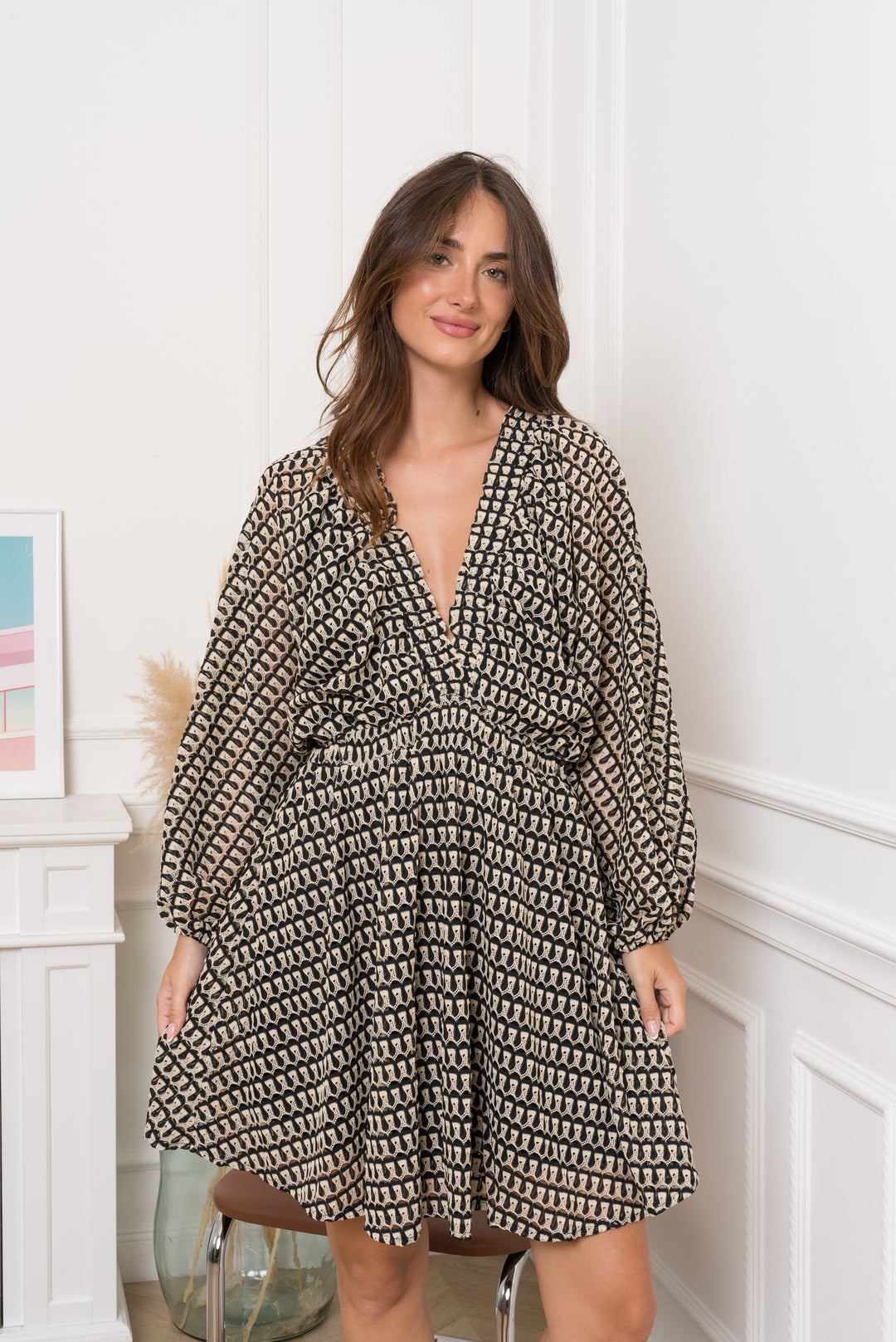 Robe croche coloris / k-718
