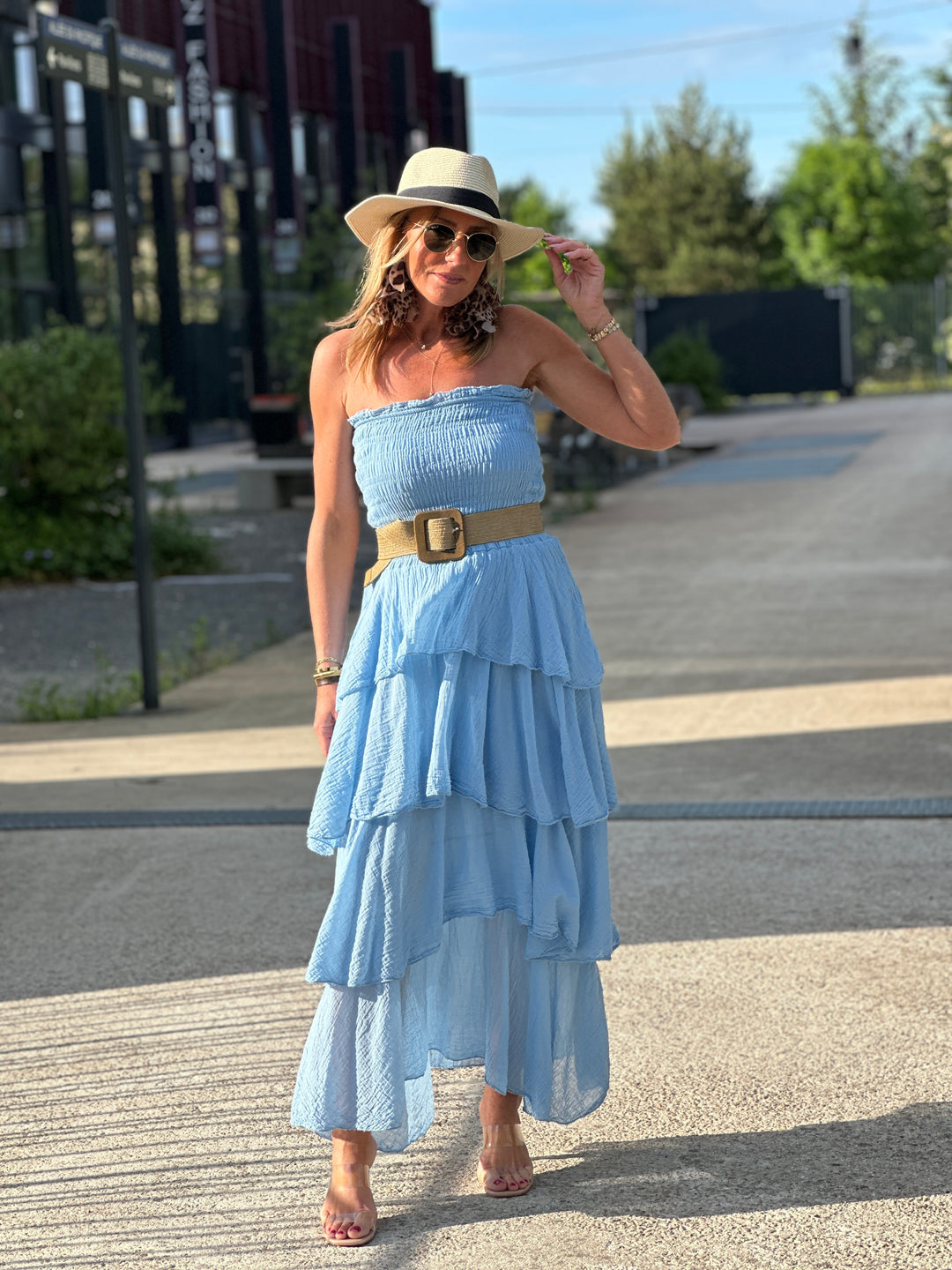 Robe bandeau volant 1683