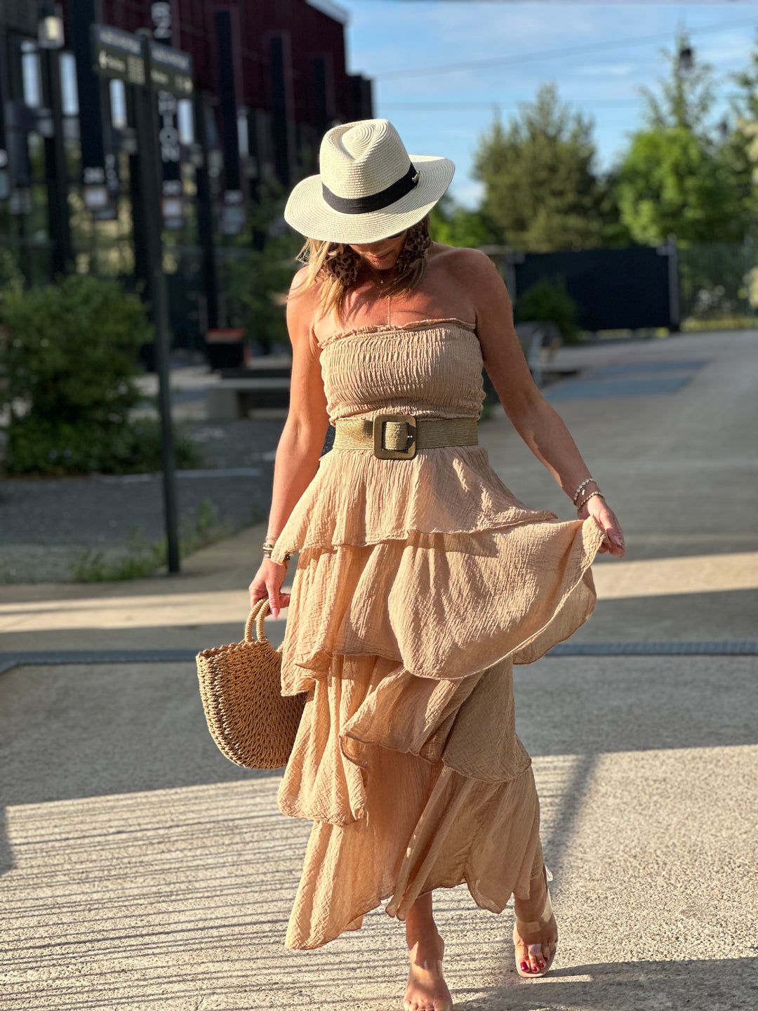 Robe bandeau volant 1683