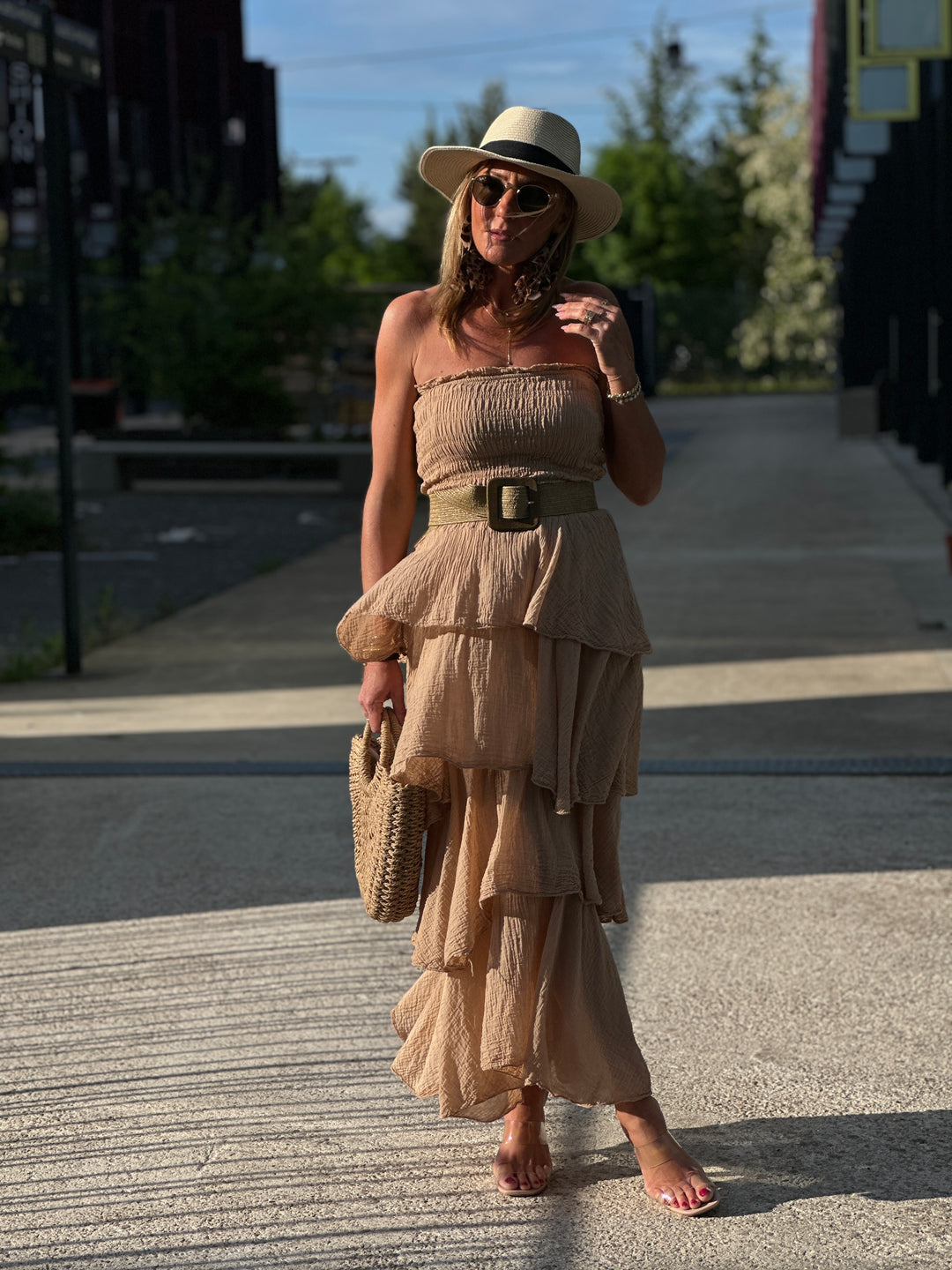 Robe bandeau volant 1683