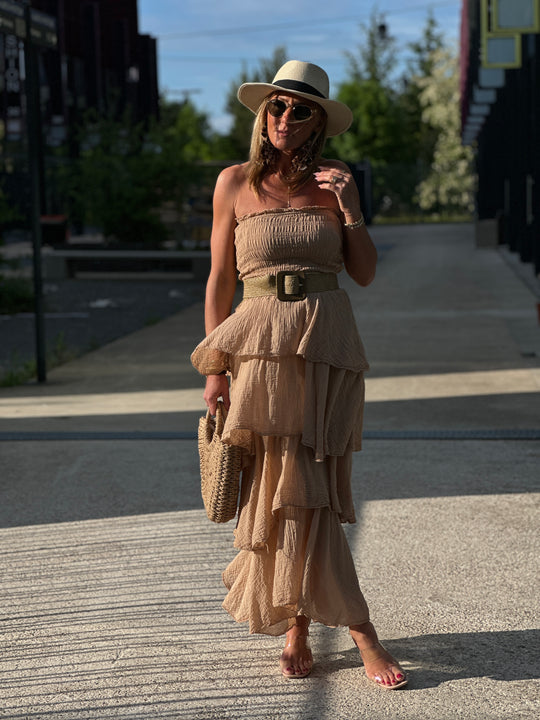 Robe bandeau volant 1683