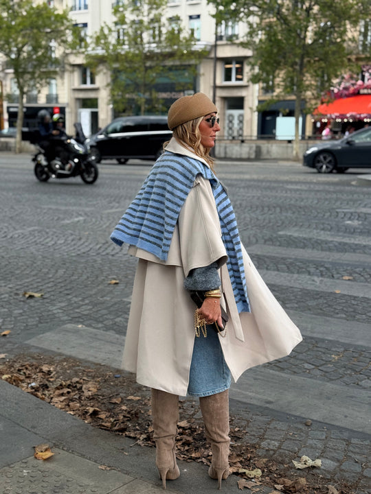 Trench cape milong Beige 10278