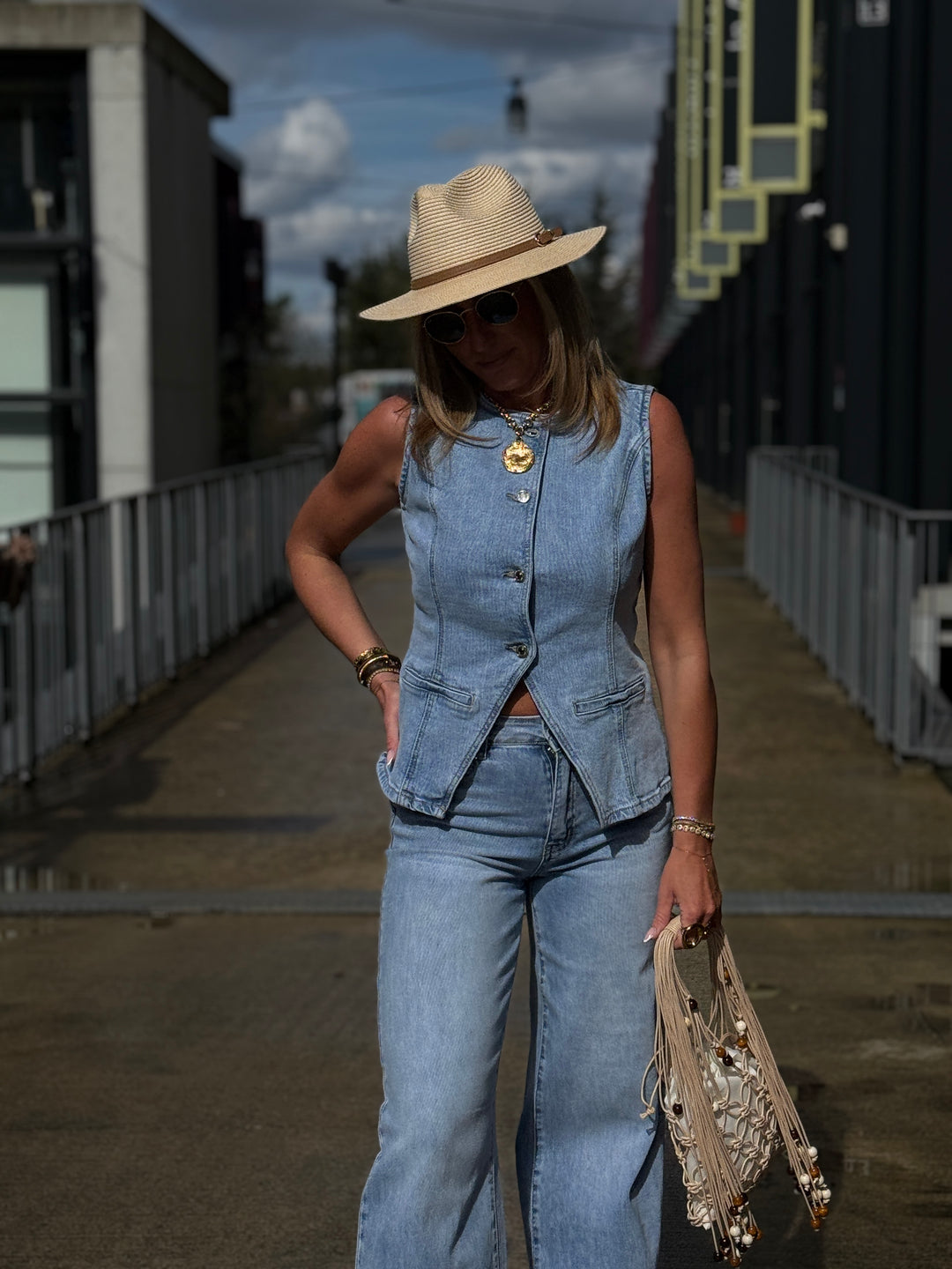 Jean droite palazzo JP9174
