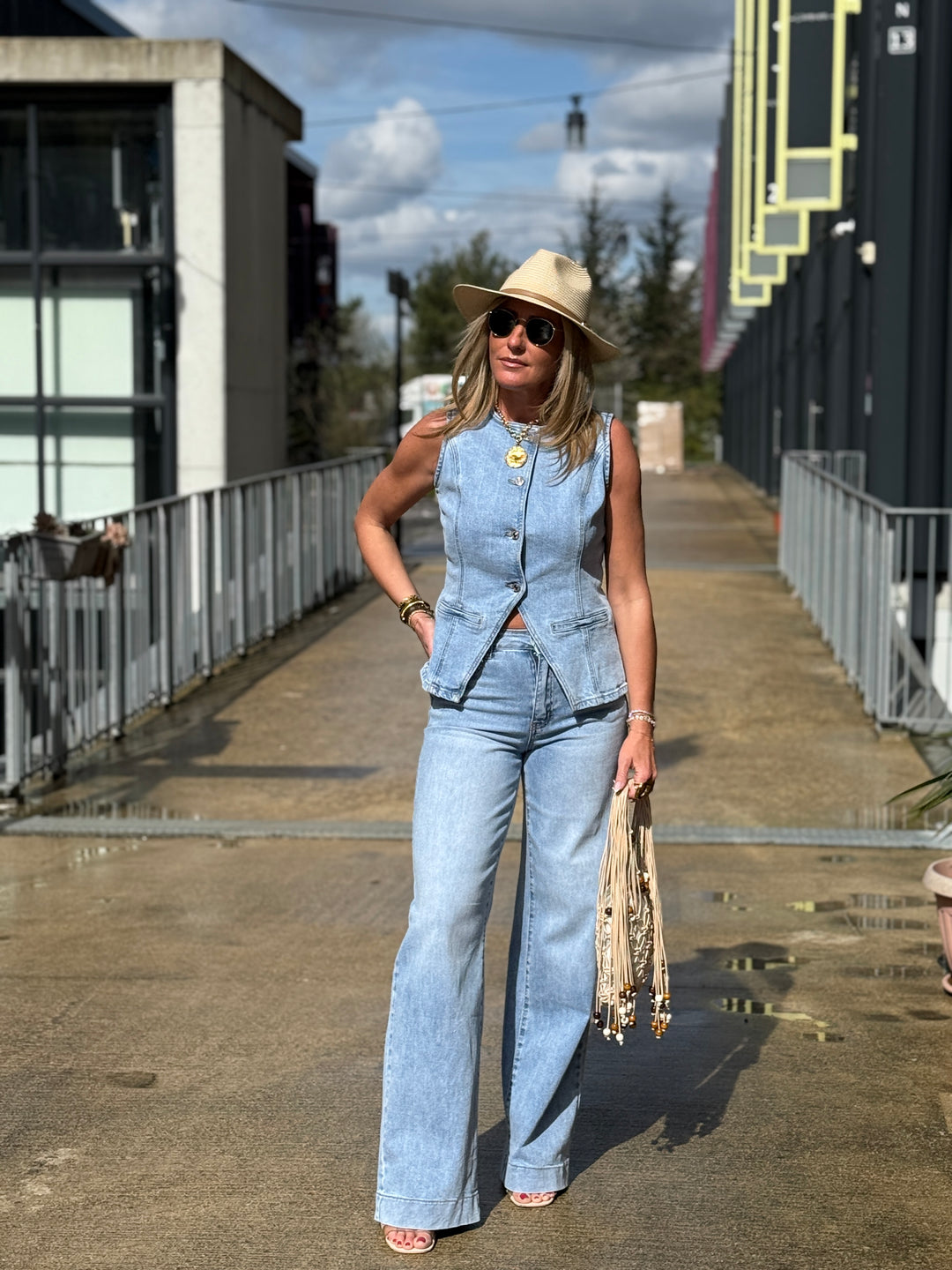 Jean droite palazzo JP9174