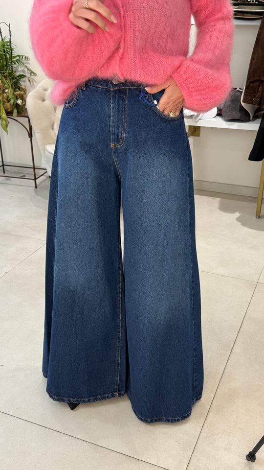 Jean bleu brute extra patte d’eph