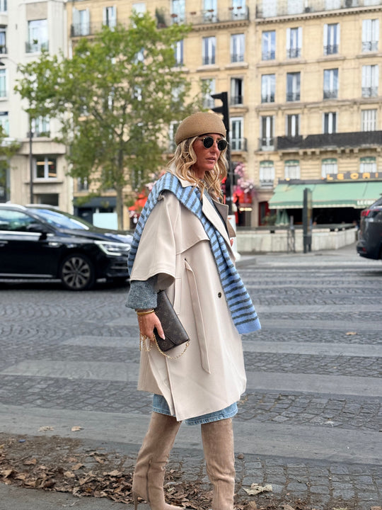 Trench cape milong Beige 10278