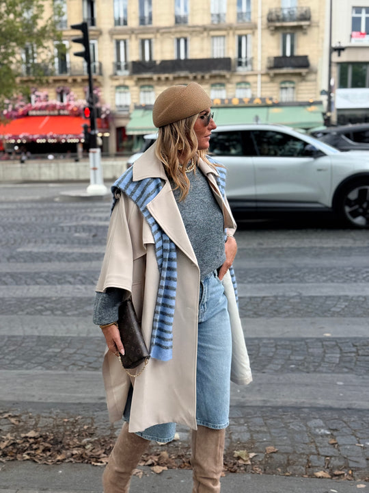 Trench cape milong Beige 10278