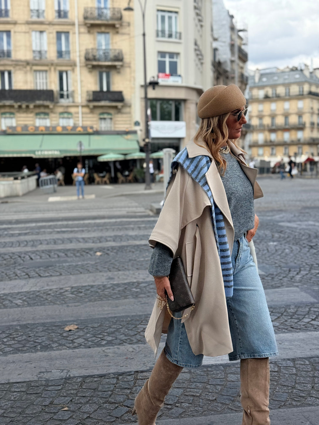 Trench cape milong Beige 10278