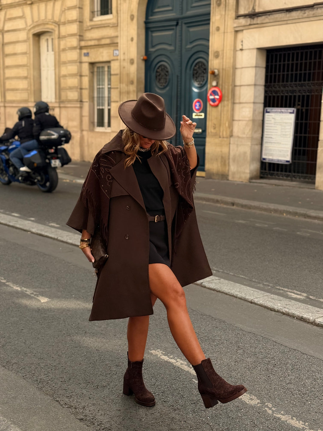 Trench cape milong Choco 10278