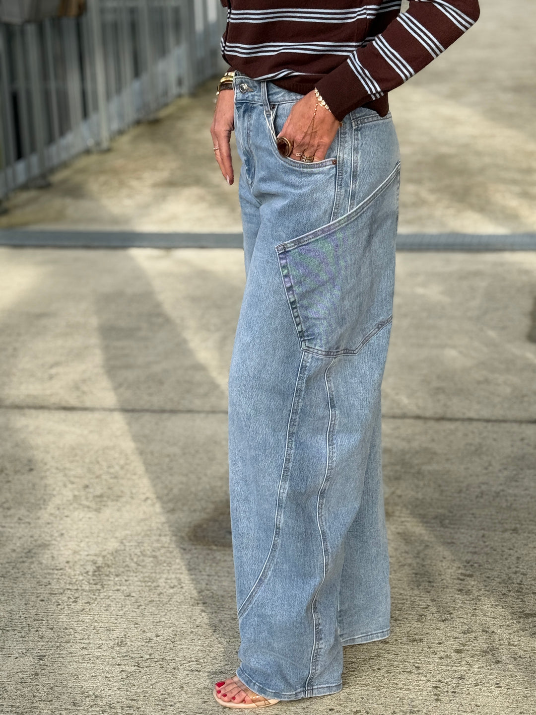 Jean ballon skater Bleu 8820