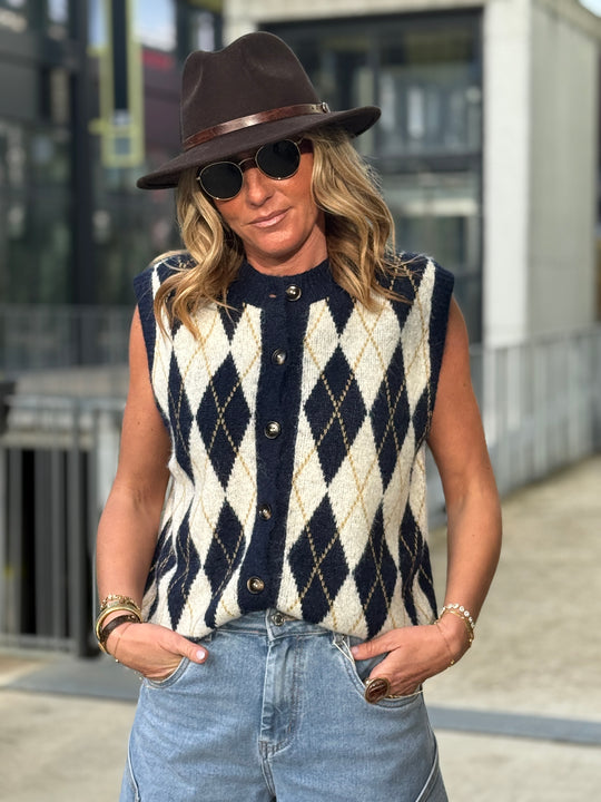 Gilet arlequin sans manches 1760