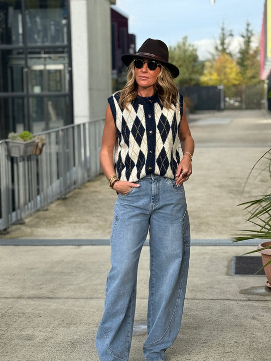 Gilet arlequin sans manches 1760