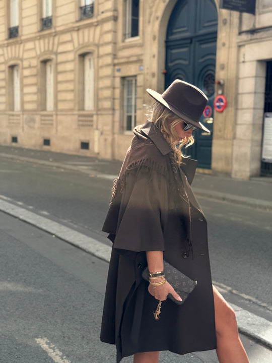 Trench cape milong Choco 10278