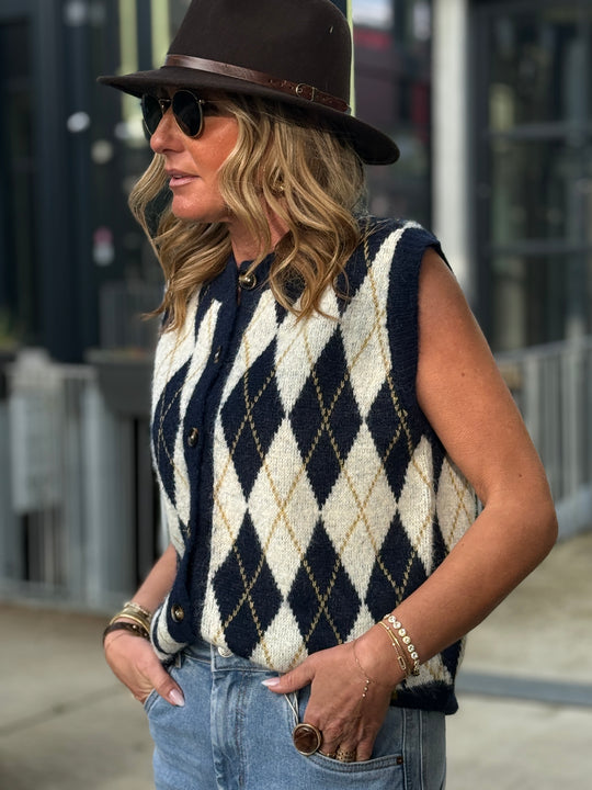 Gilet arlequin sans manches 1760