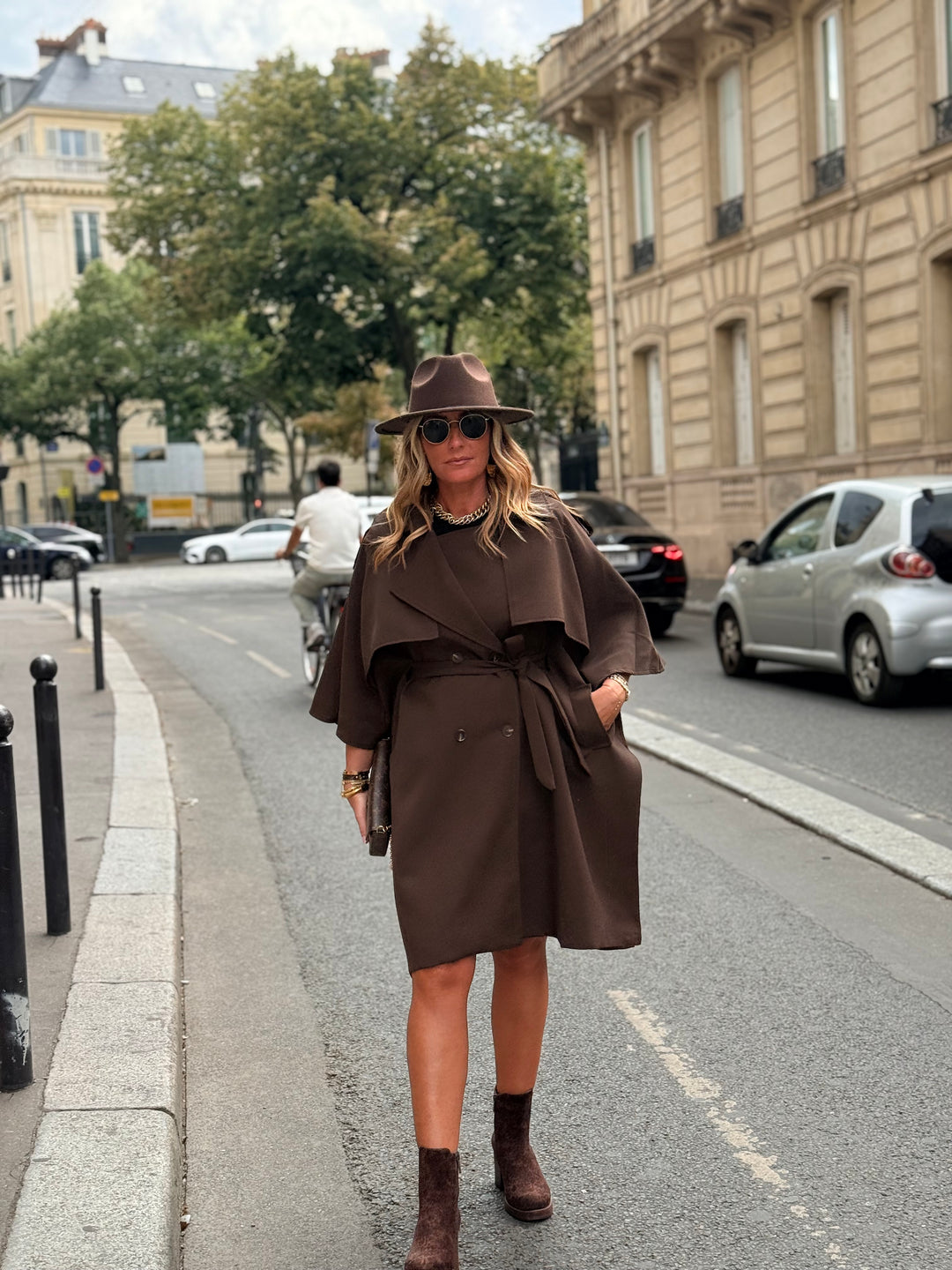 Trench cape milong Choco 10278