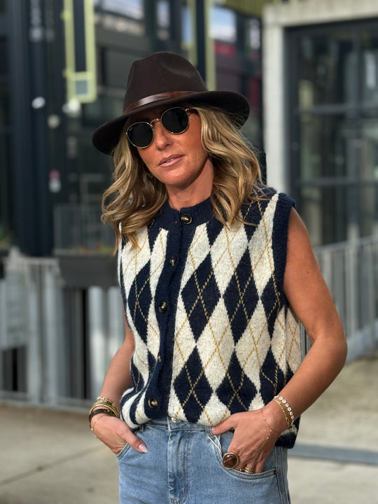 Gilet arlequin sans manches 1760