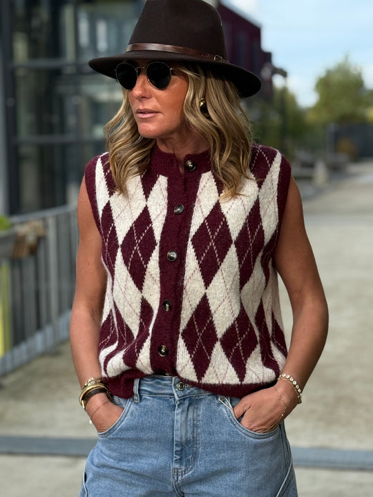 Gilet arlequin sans manches 1760