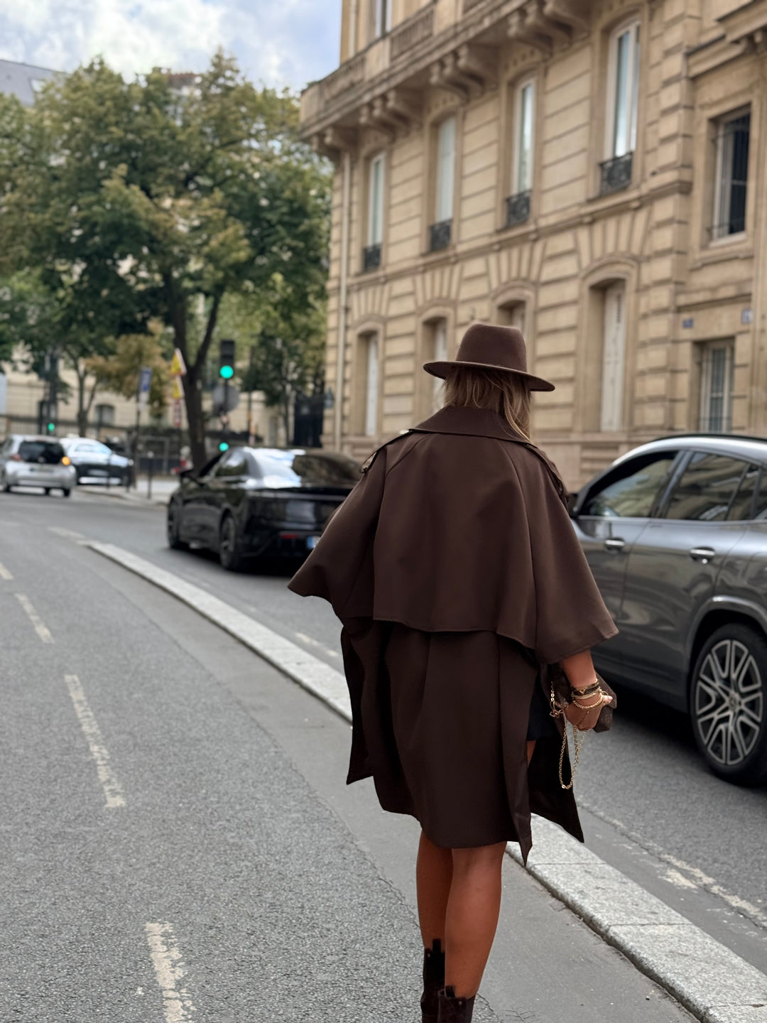 Trench cape milong Choco 10278
