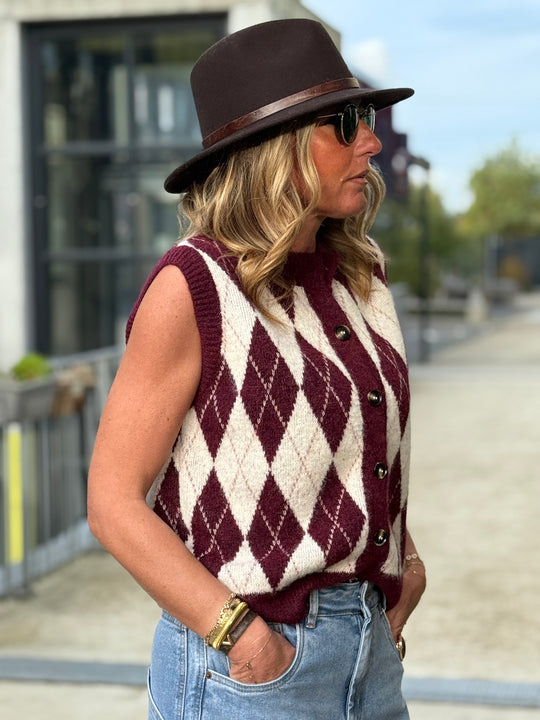 Gilet arlequin sans manches 1760