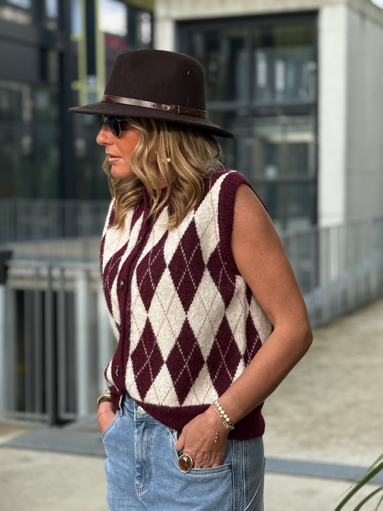 Gilet arlequin sans manches 1760