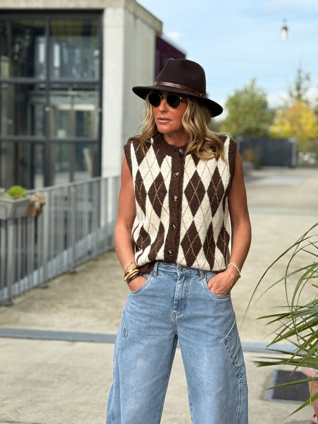 Gilet arlequin sans manches 1760