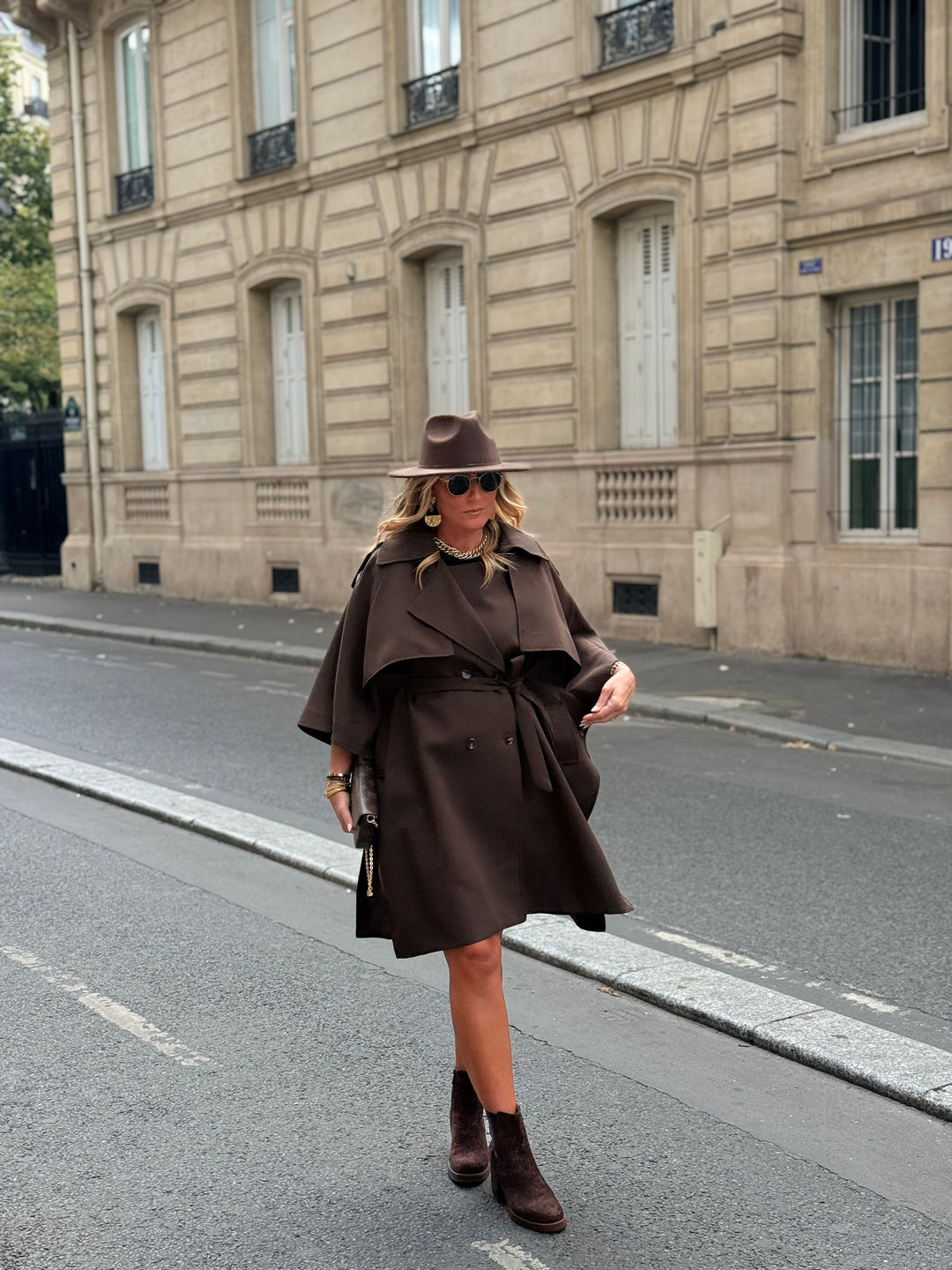 Trench cape milong Choco 10278