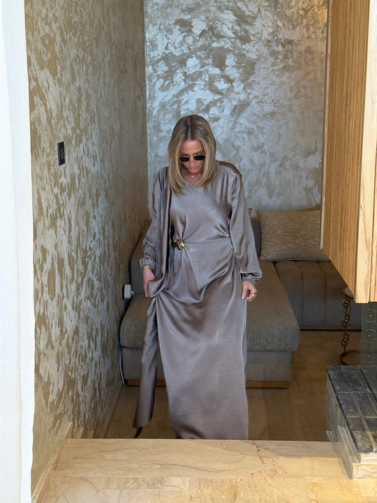 Ensemble satin draper Myriam