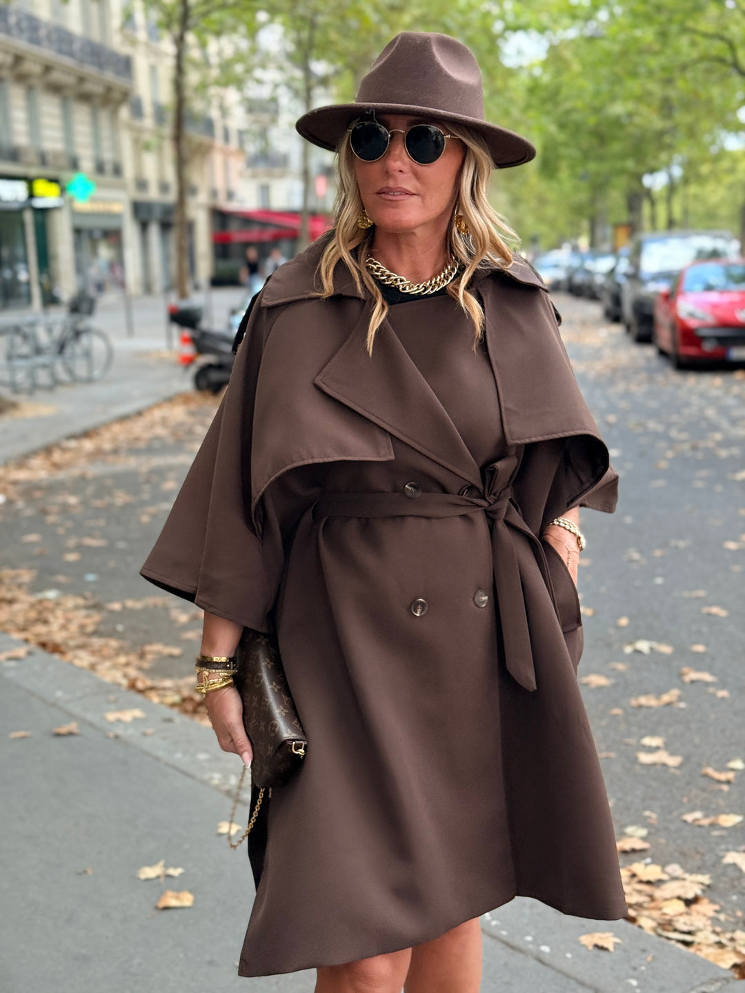 Trench cape milong Choco 10278