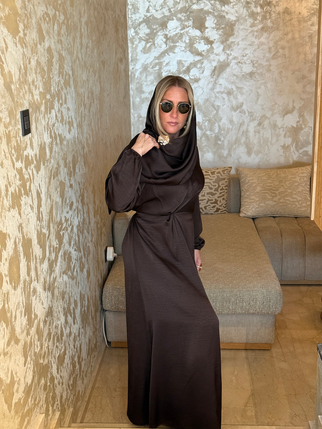 Ensemble satin draper Myriam