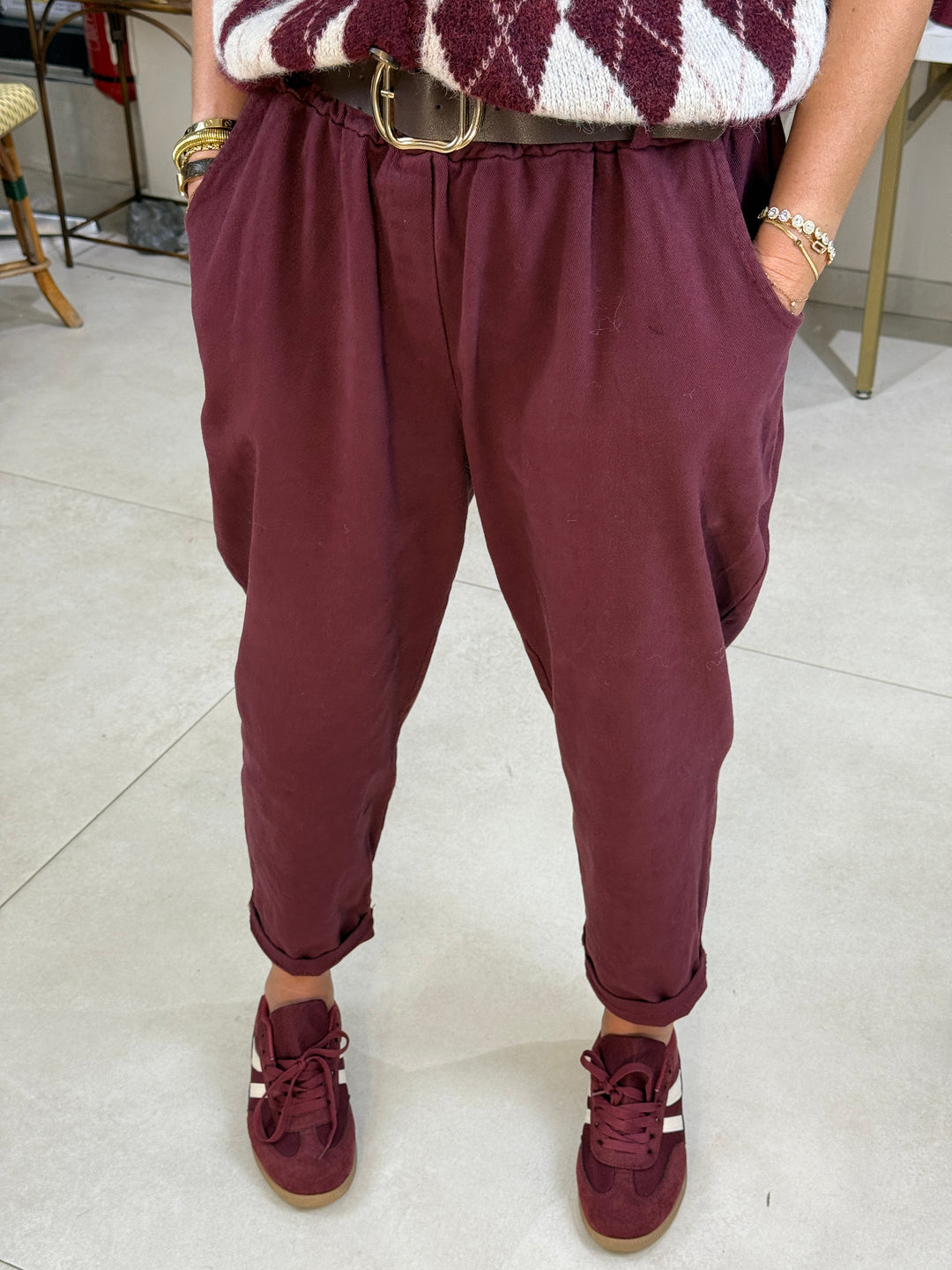 Pantalon carottes cotons