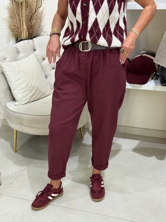 Pantalon carottes cotons