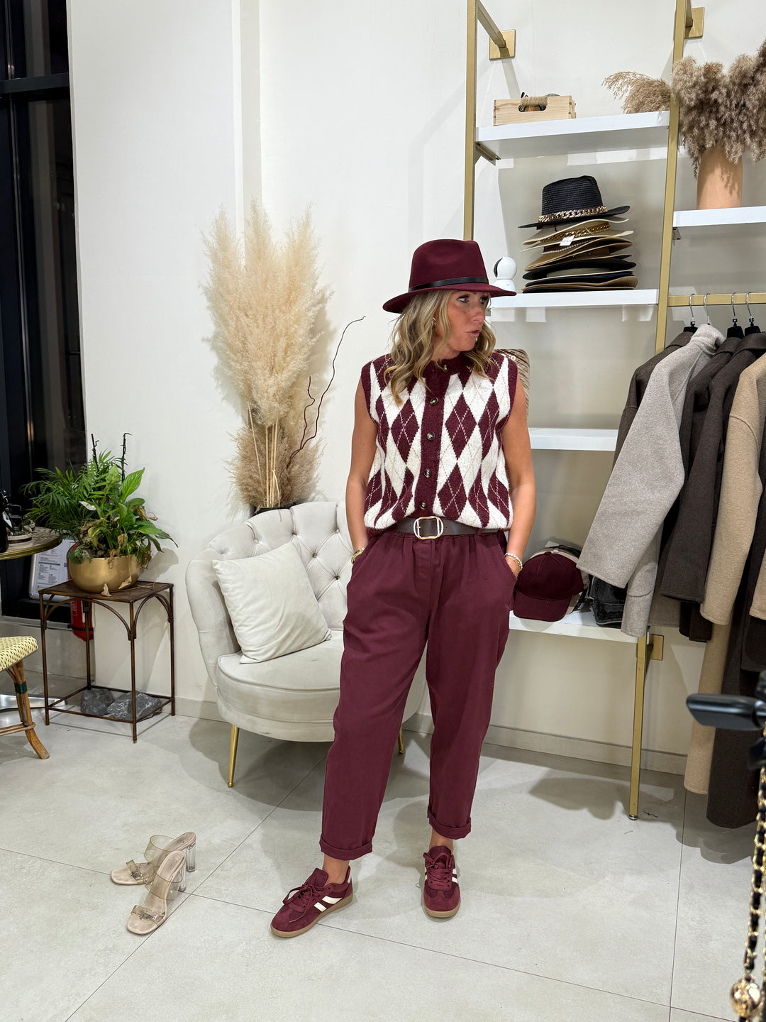 Pantalon carottes cotons