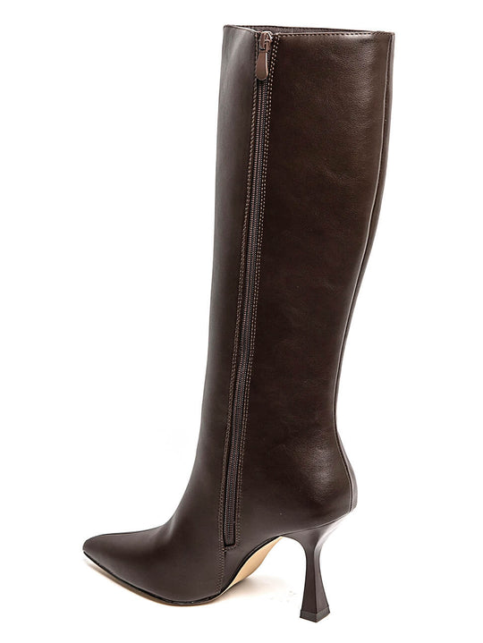 Bottes hautes choco similicuir 5273