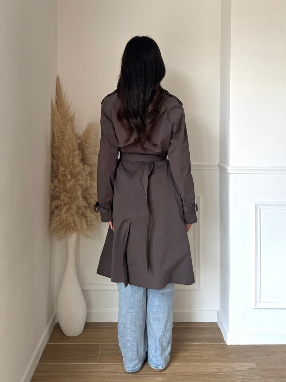 Trench court choco W101-4