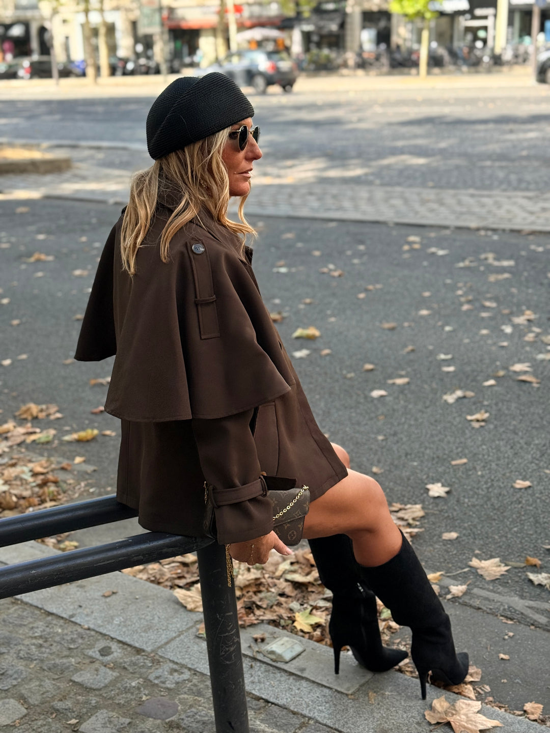 Trench Cape court 10278 Choco