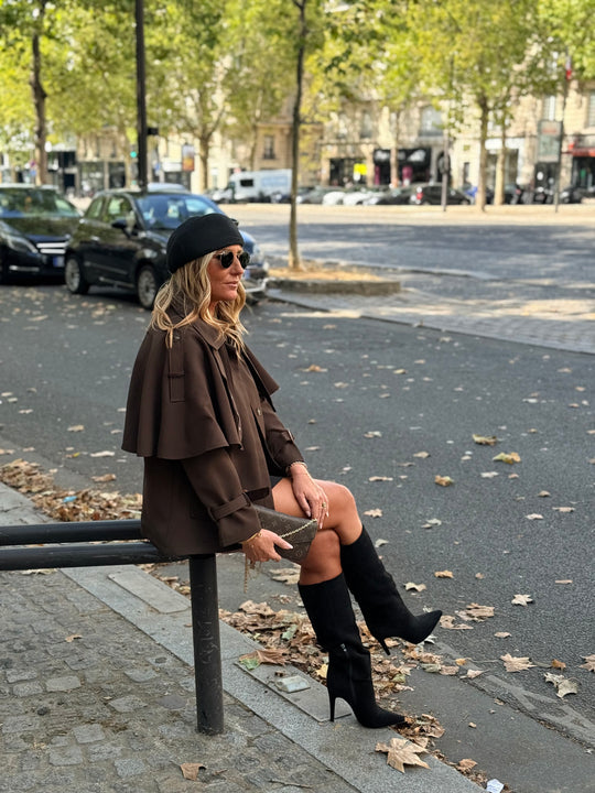 Trench Cape court 10278 Choco