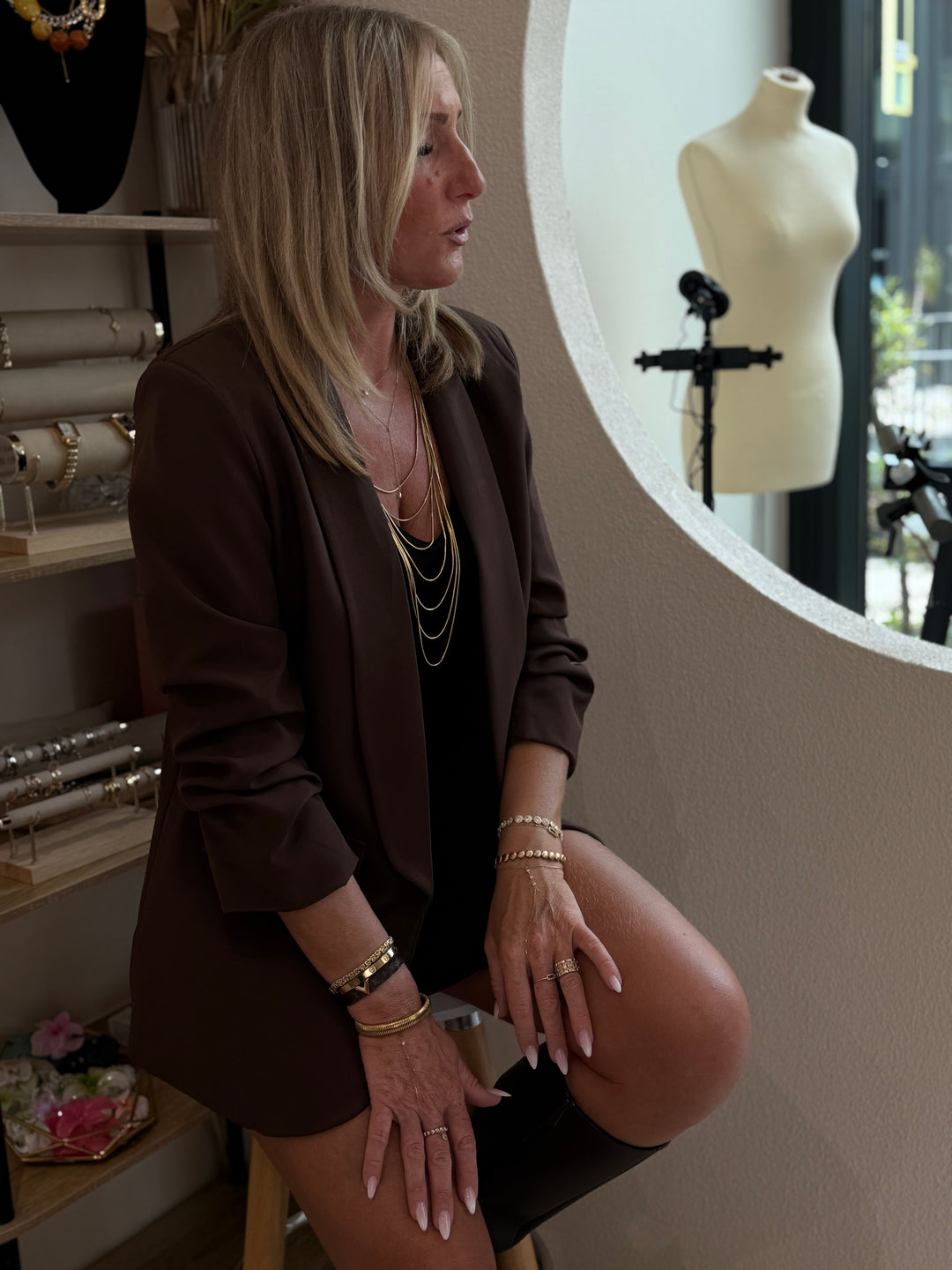 Blazer manches froncées 8056 (34 au 40)