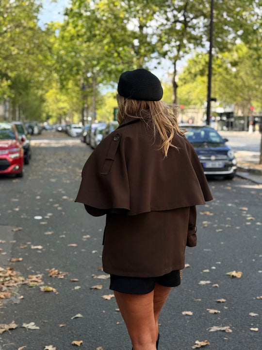 Trench Cape court 10278 Choco