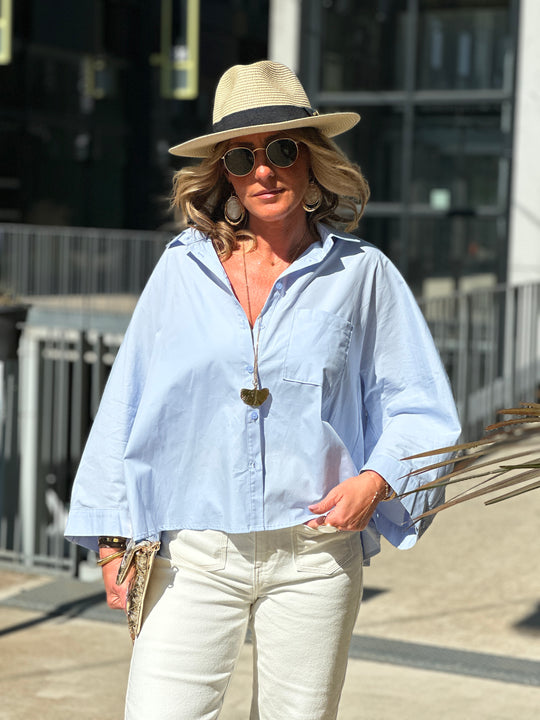 Chemise loose 949 Bleu