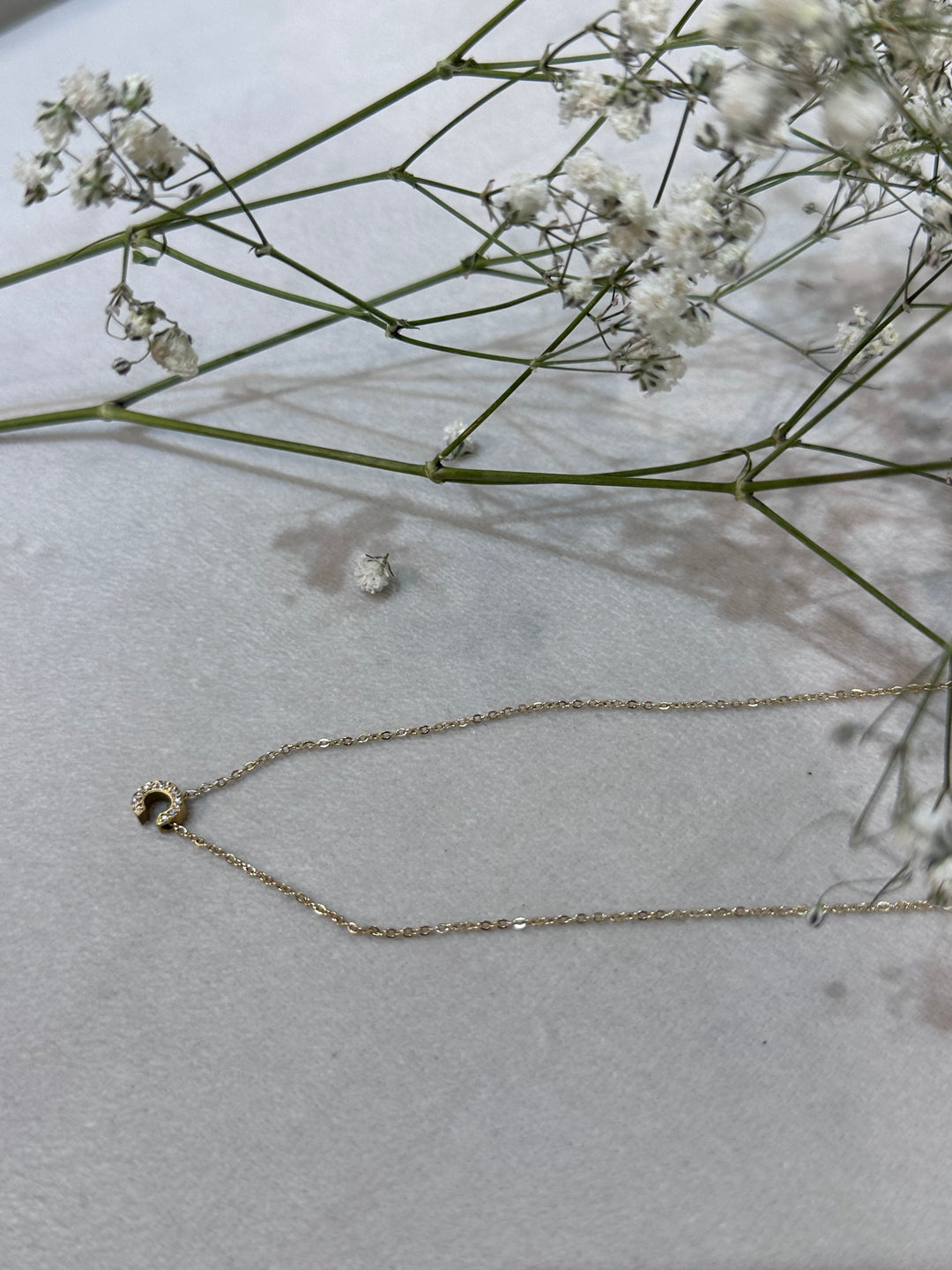 Collier chaîne lettre